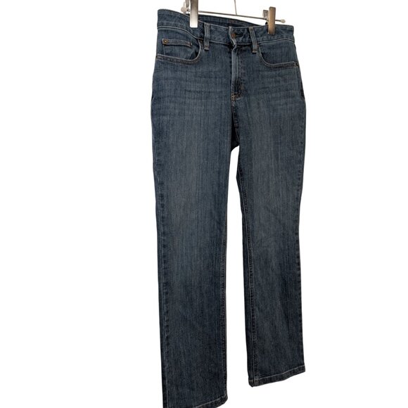 L.L. Bean BeanFlex Favorite Fit Straight Leg Jeans Women’s 4 Petite - Picture 3 of 13